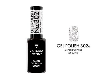 GEL POLISH 302 Silver Surprise Hybrid nail polish 8ml - Victoria Vynn