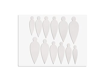 Negleform plast stiletto 12 pcs