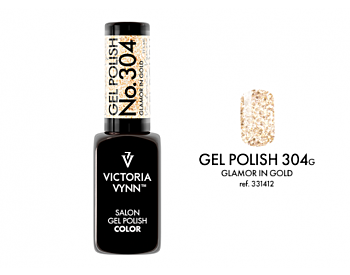 GEL POLISH 304 Glamor in Gold Hybrid nail polish 8ml - Victoria Vynn